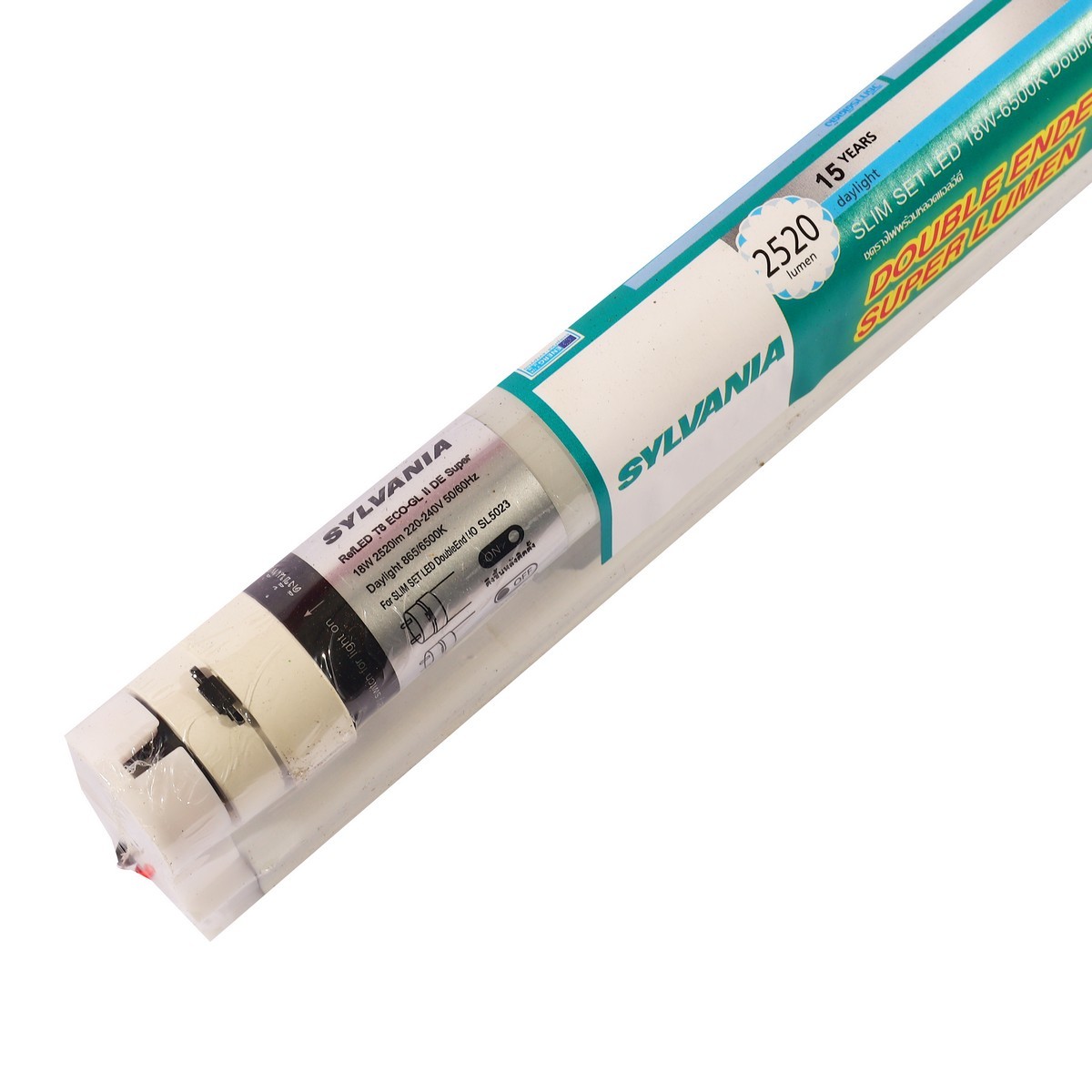 ชุดรางไฟพร้อมหลอด LED T8 18W DOUBLEENDHO