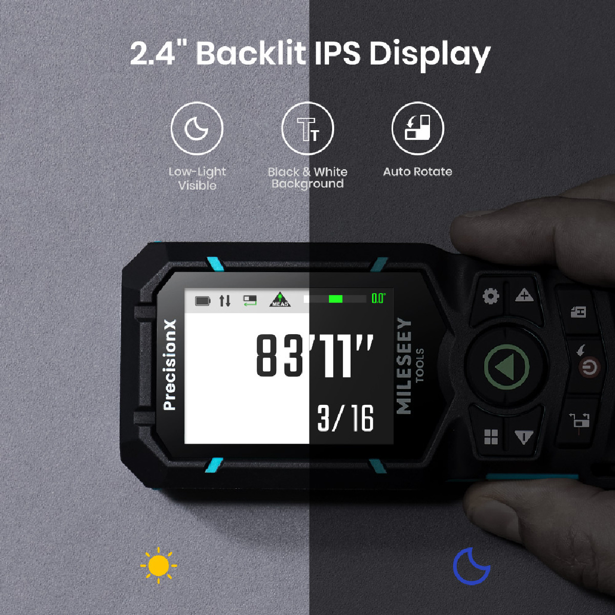 S50 เครื่องวัดระยะทางเลเซอร์ 120 เมตร
