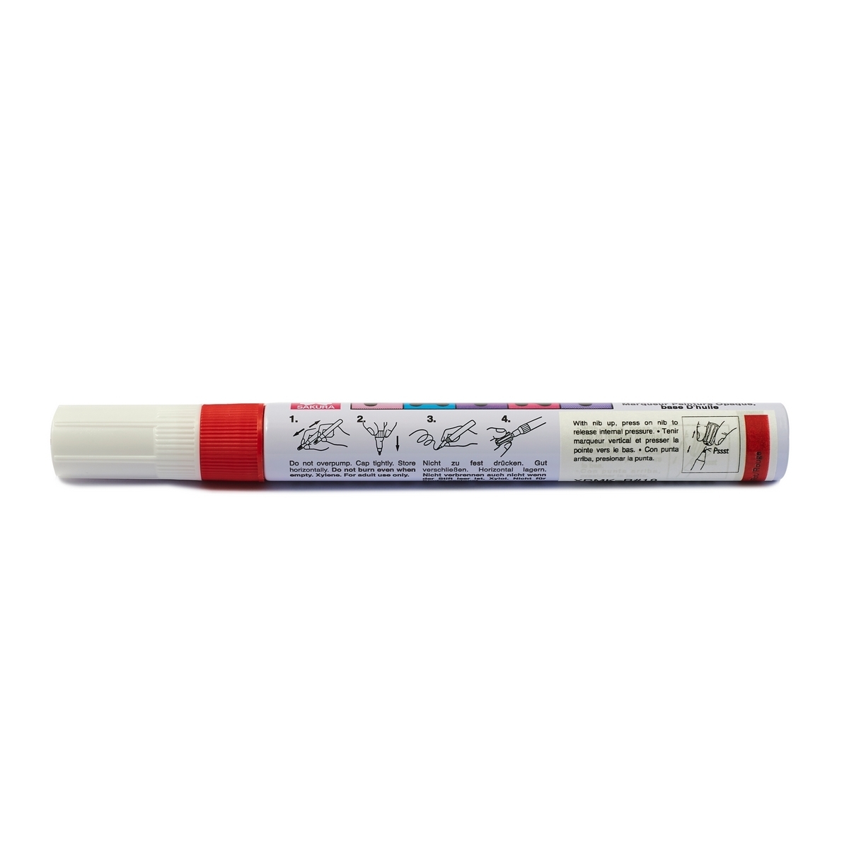 ปากกาเพ้นท์หัวใหญ่ 2 MM /XPMK-B-19(แดง)