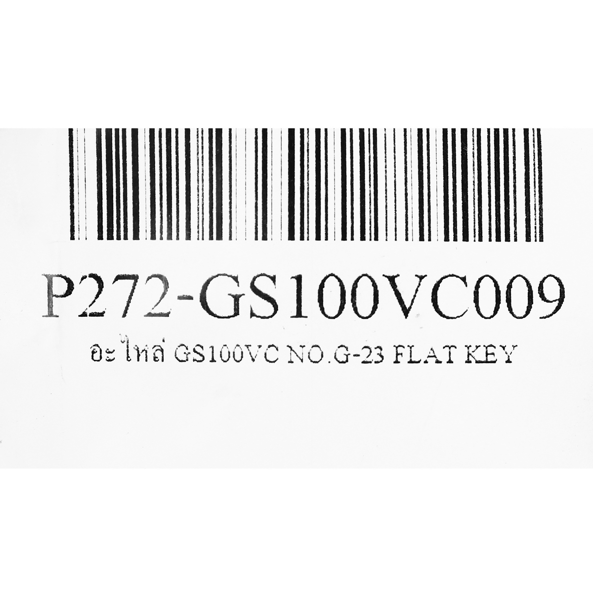 อะไหล่ GS100VC NO.G-23 FLAT KEY