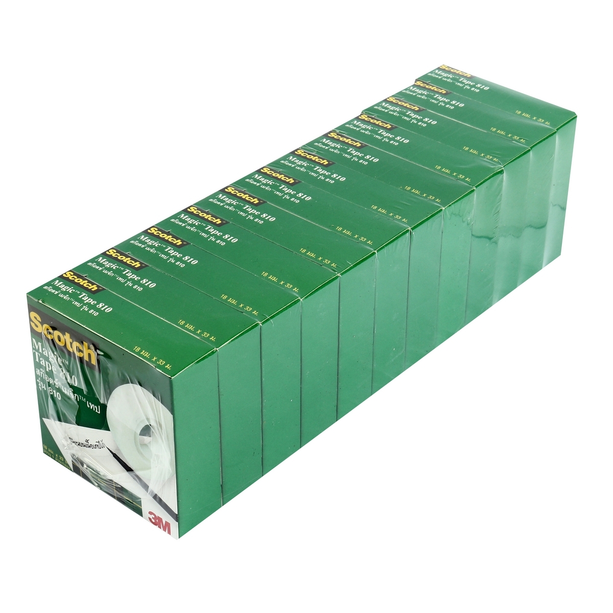 NO.810 เมจิกเทป 18มมX36หลา แกน1