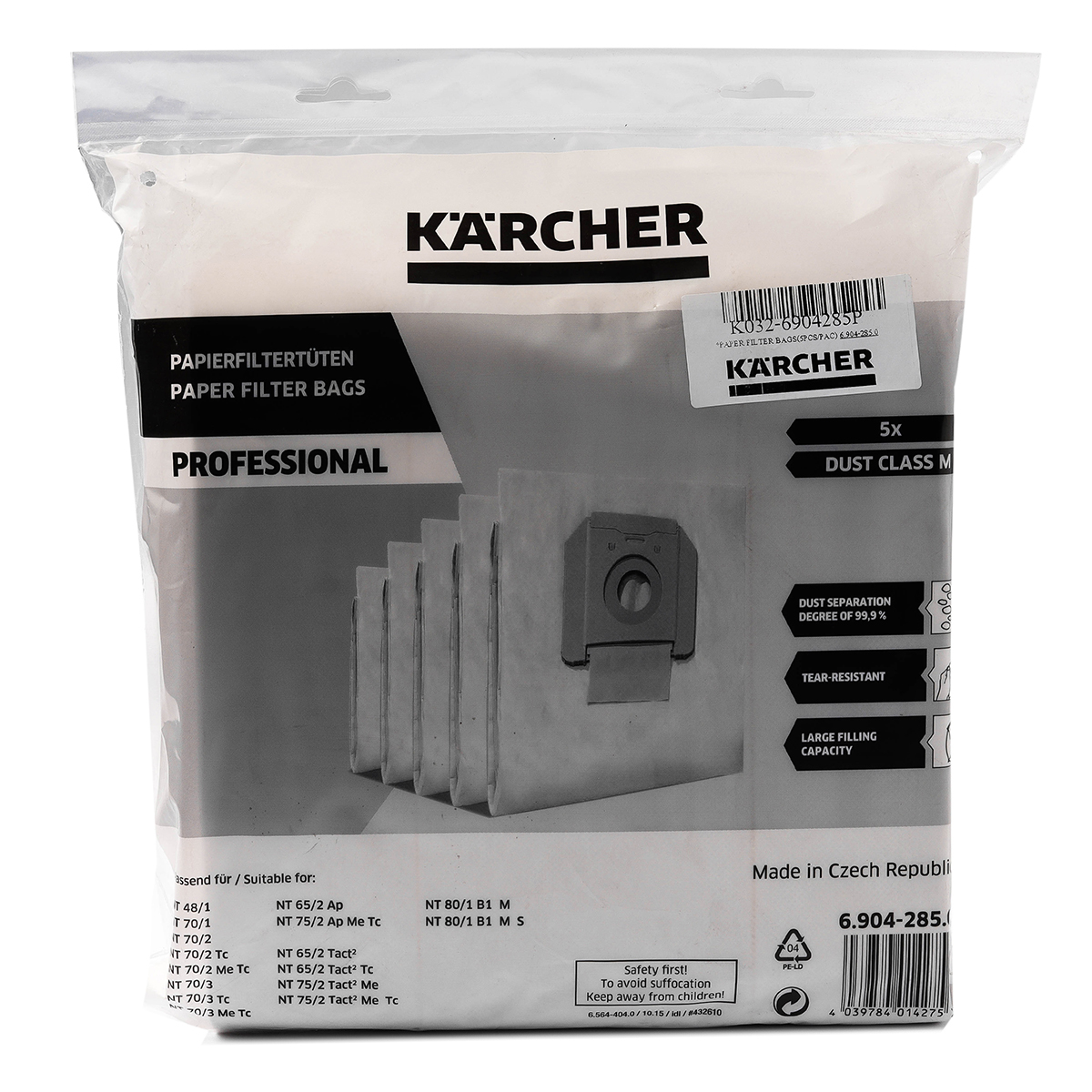 *PAPER FILTER BAGS(5PCS/PAC)