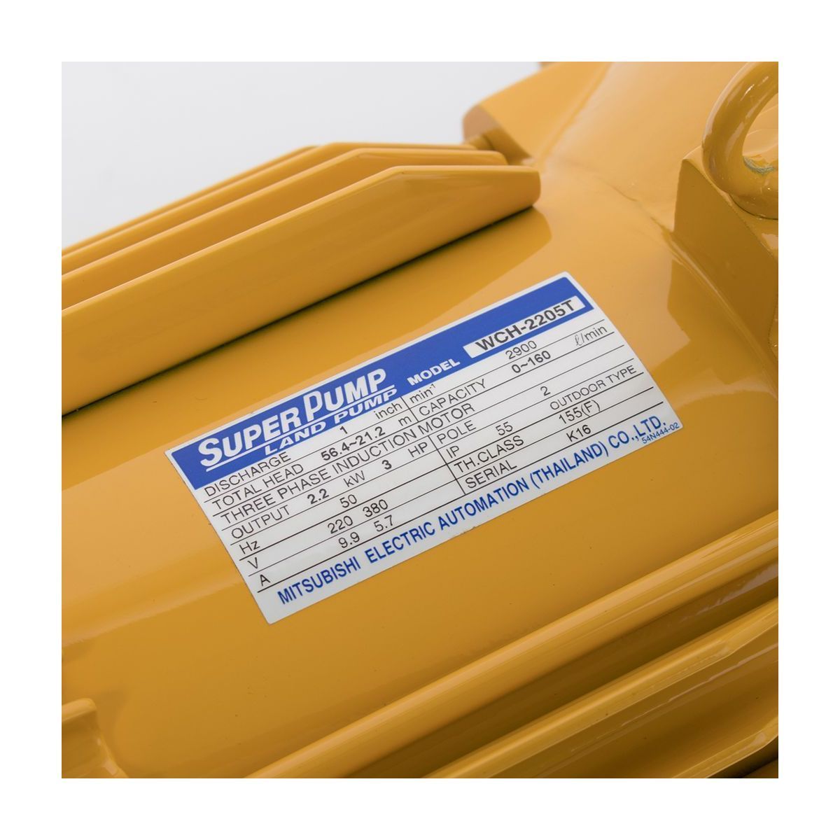 WCH-2205-T ปั๊มหอยโข่งส่งสูง 3HP 3เฟส