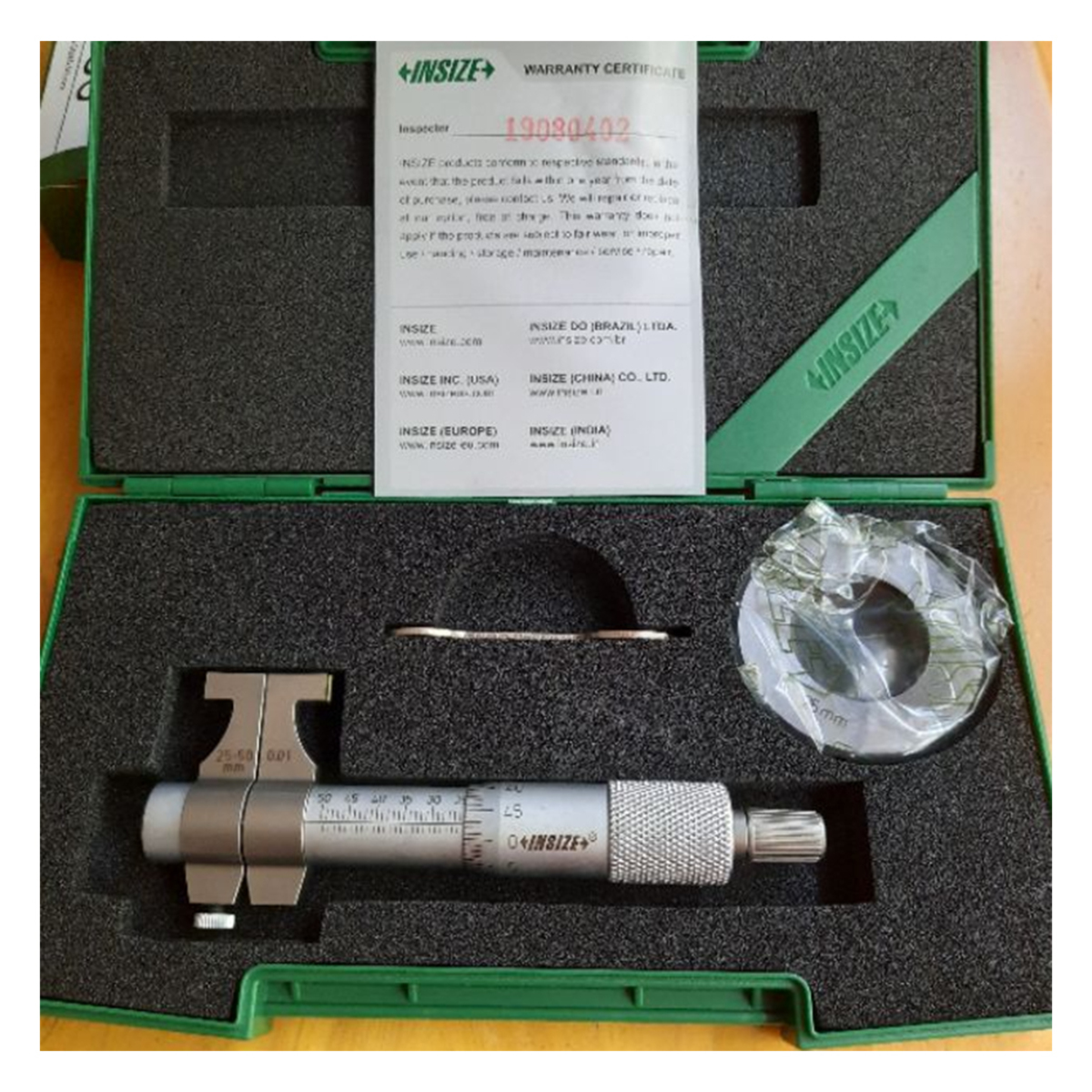 3220-50ไมโครมิเตอร์วัดใน25-50MM(G 0.01)