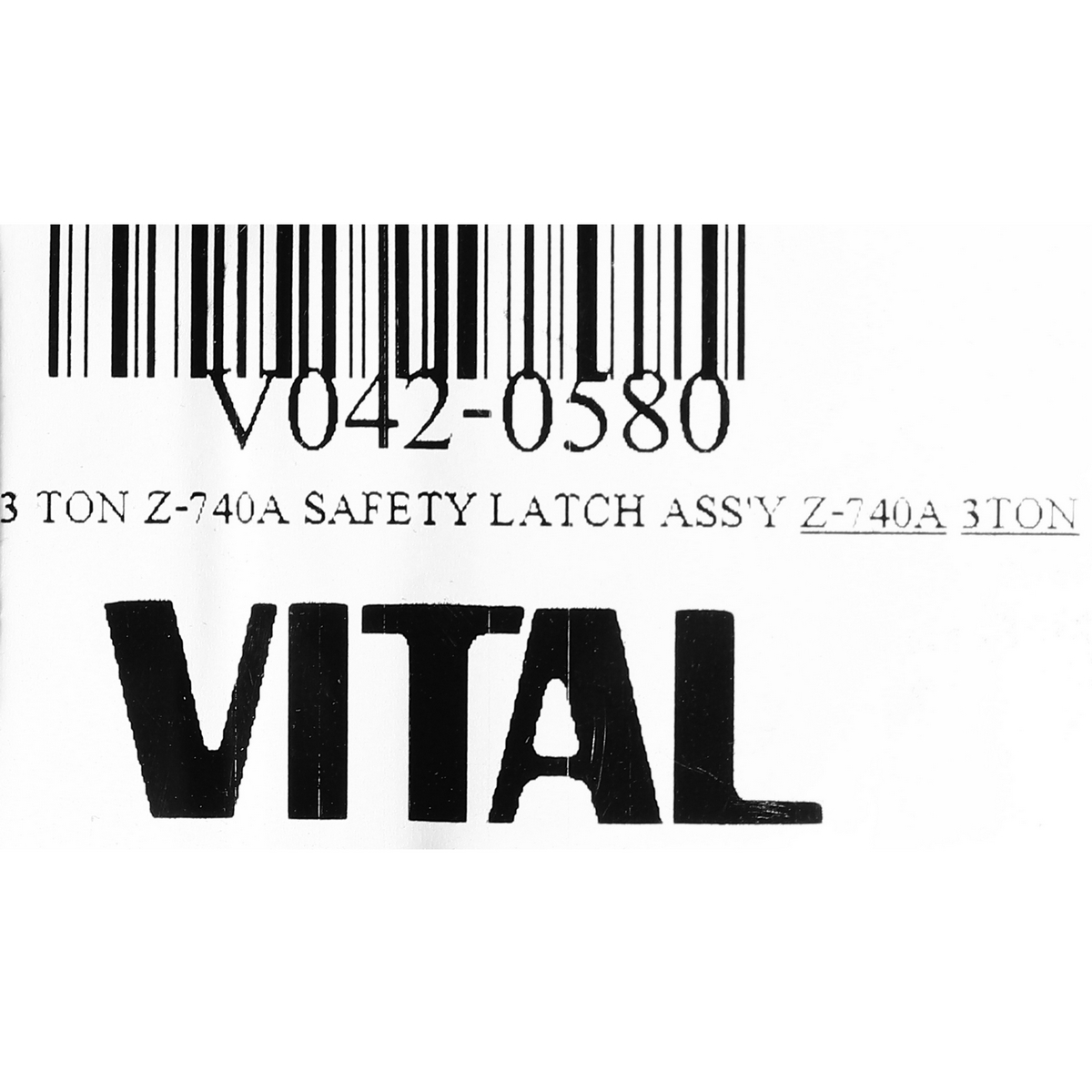 อะไหล่ 3 TON Z-740A SAFETY LATCH ASS'Y