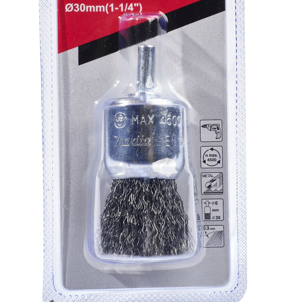 D-40032 แปรงลวดพู่กันมีแกน 30 MM (TT)
