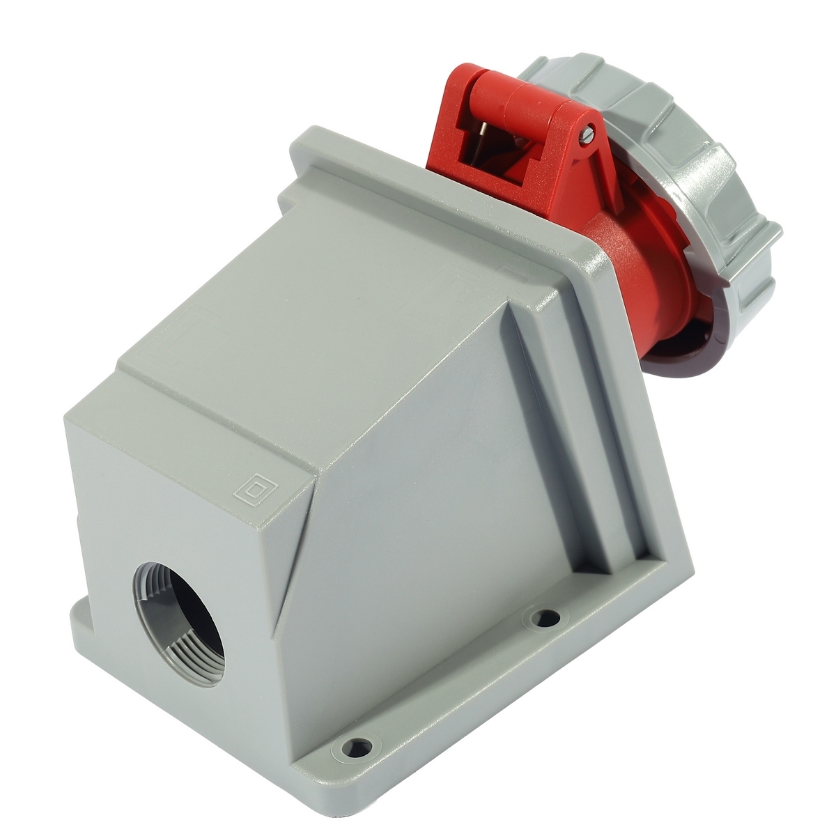 IP67 ปลั๊ก-เมียติดผนัง 2P+E 16A-6H 400V