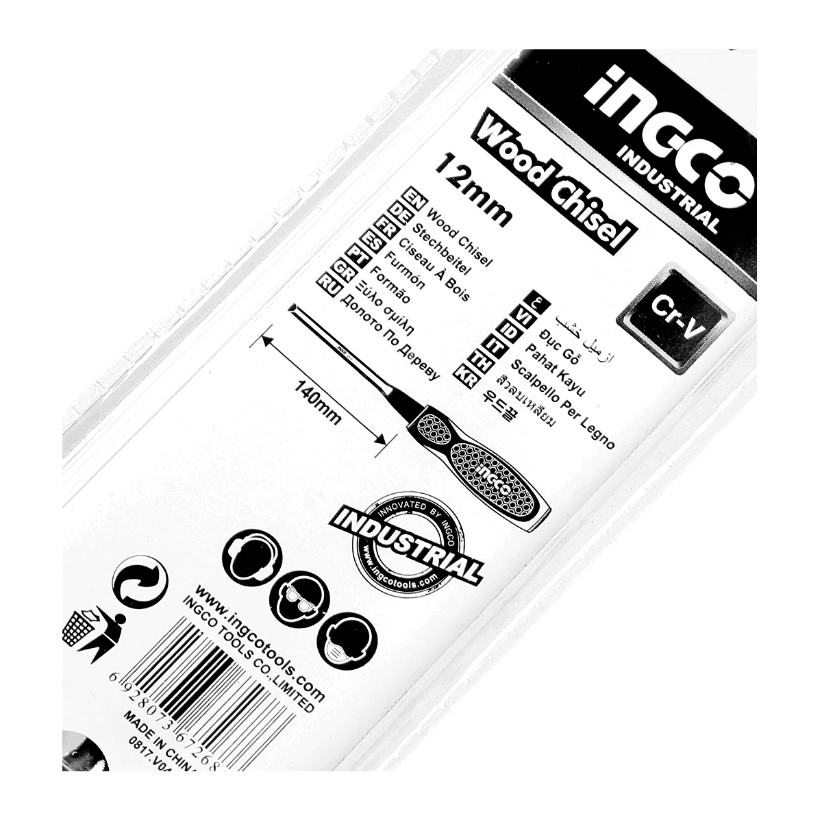 HWC0812 สิ่วลบเหลี่ยม 12X140MM