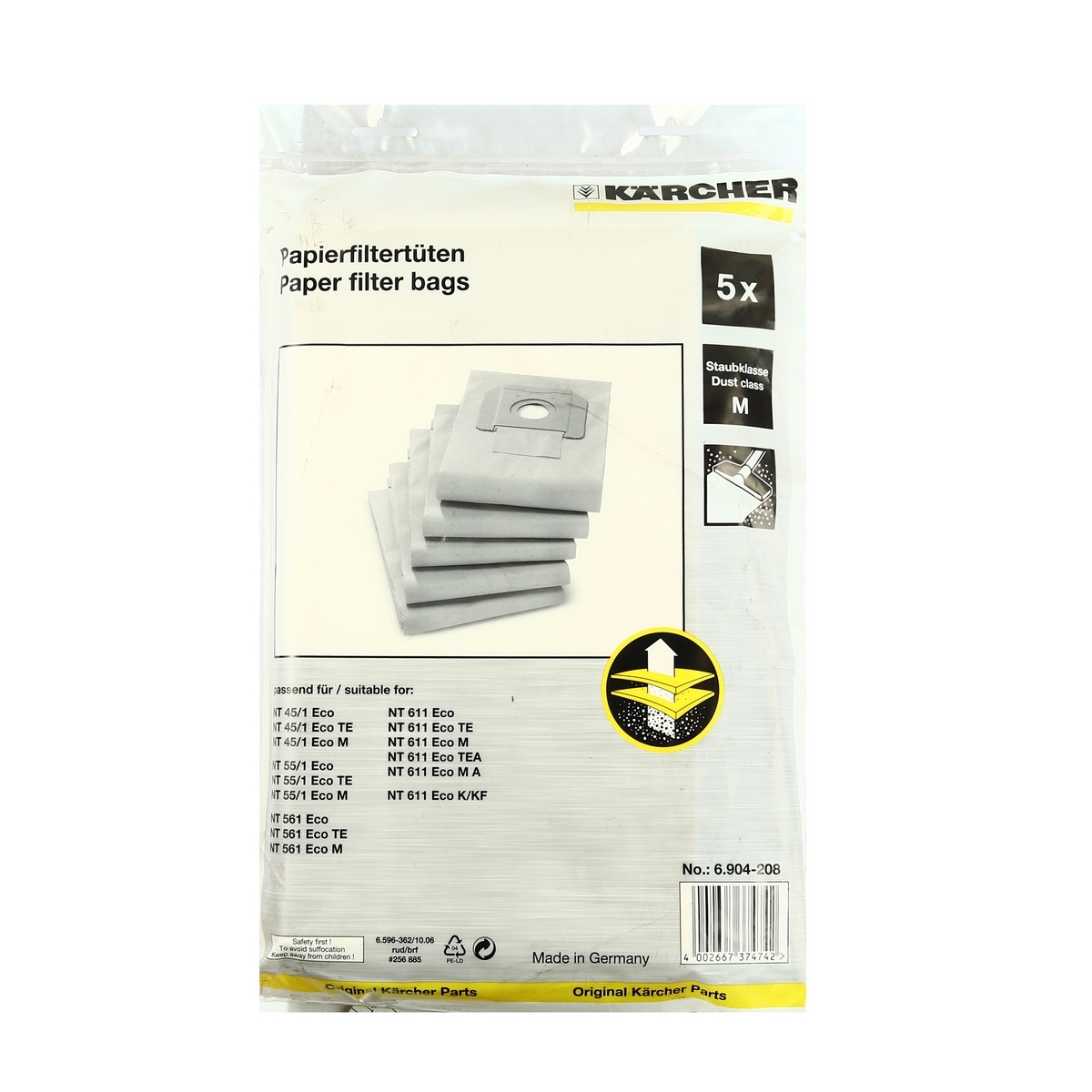 *PAPER FILTER BAGS(5PCS/PAC)
