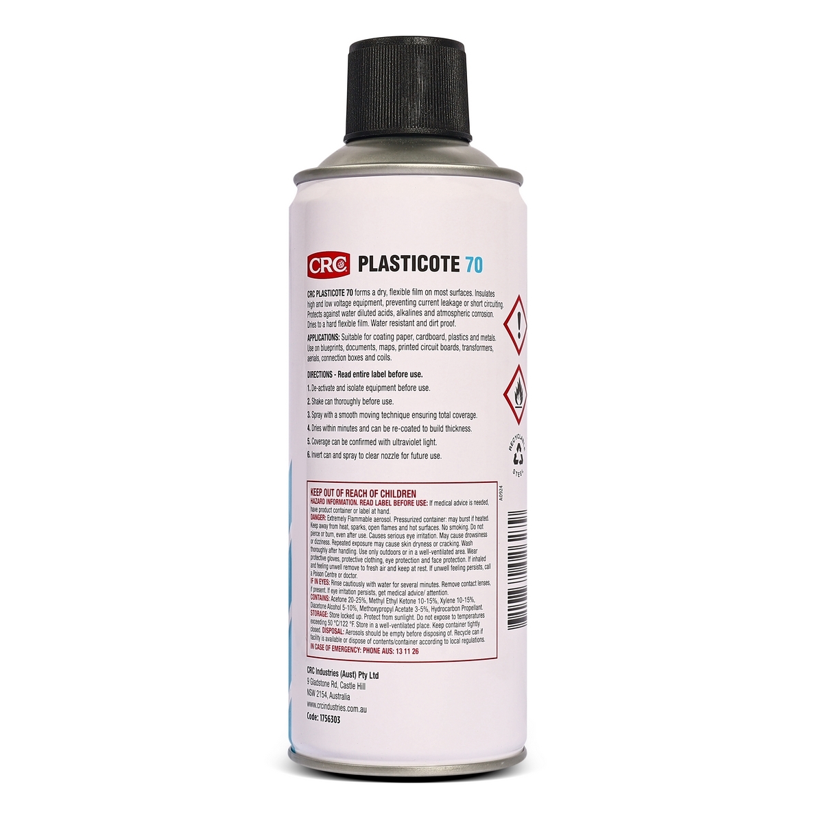 PLASTICOAT70 สเปรย์เคลือบแผงวงจร 425ML