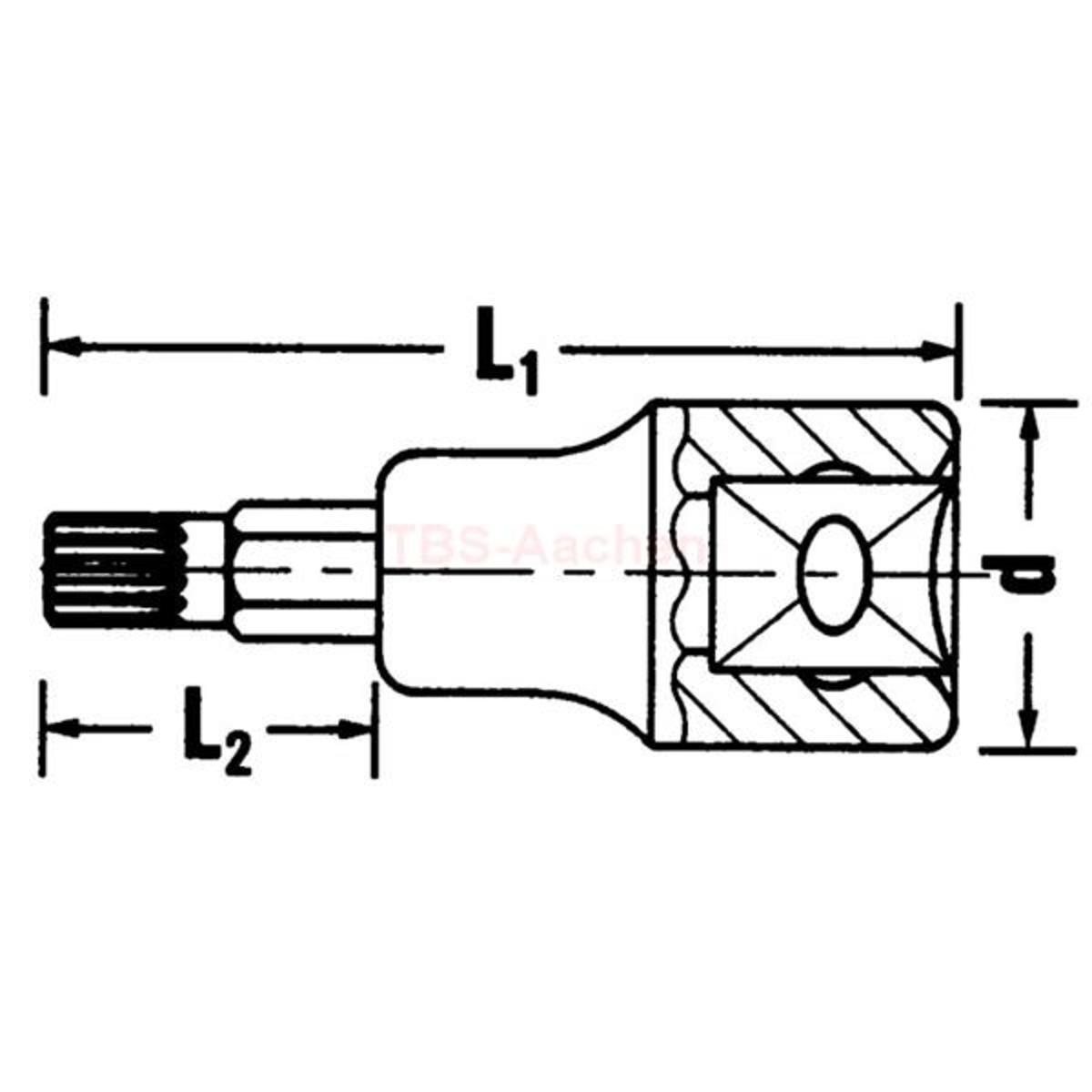 54XM10 SCREWDRIVER-SOCKET 1/2
