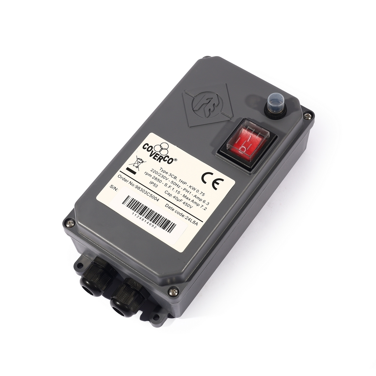 กล่องคอนโทรล 3CB 1 HP 220V.