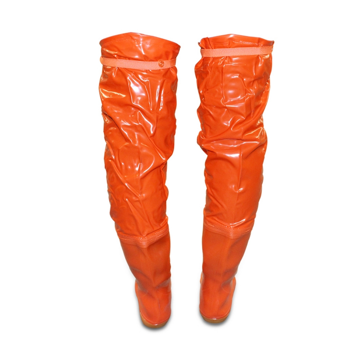 รองเท้า PVC สีส้ม สูง 28