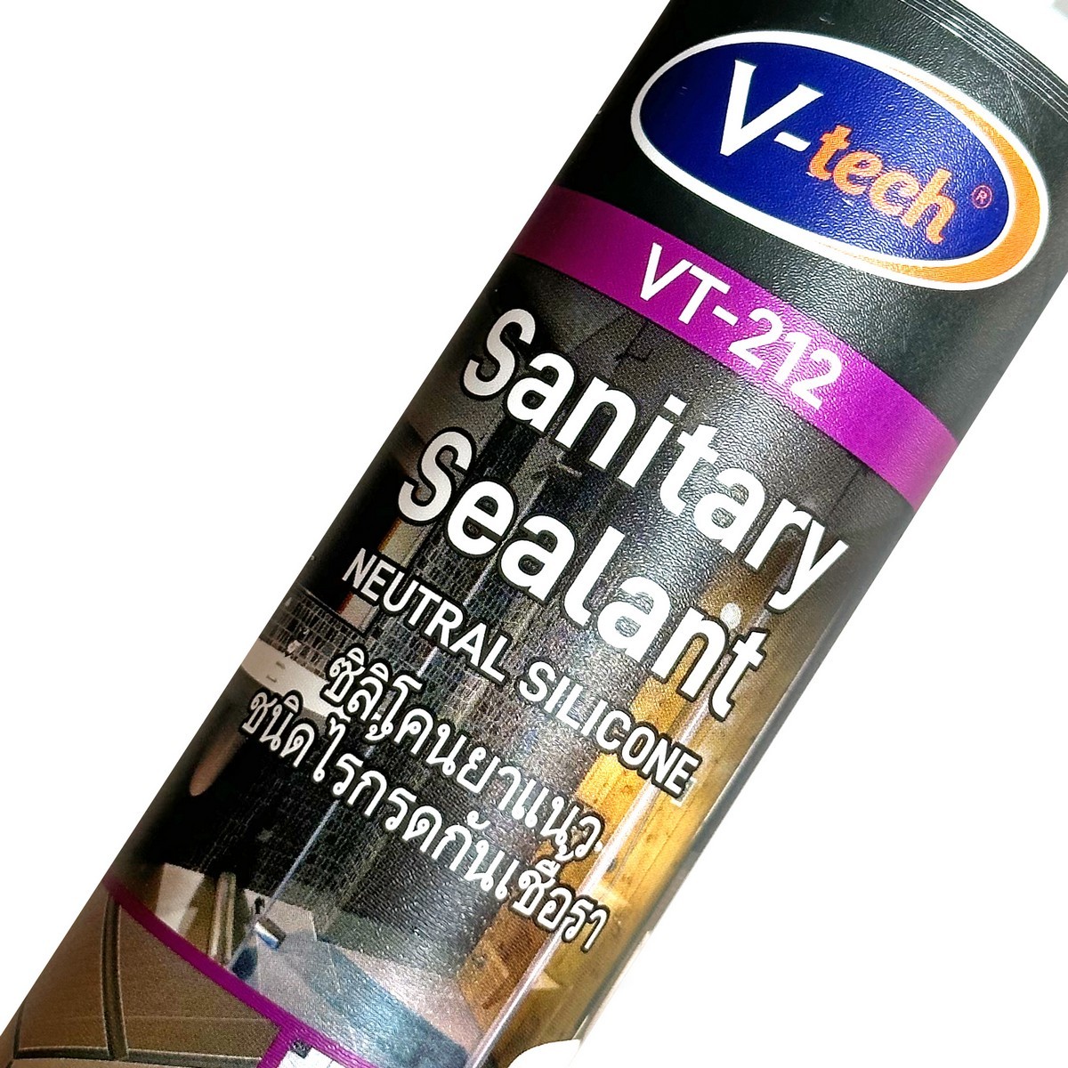 VT-212W ซิลิโคนสีขาว(กันเชื้อรา)ไม่มีกรด