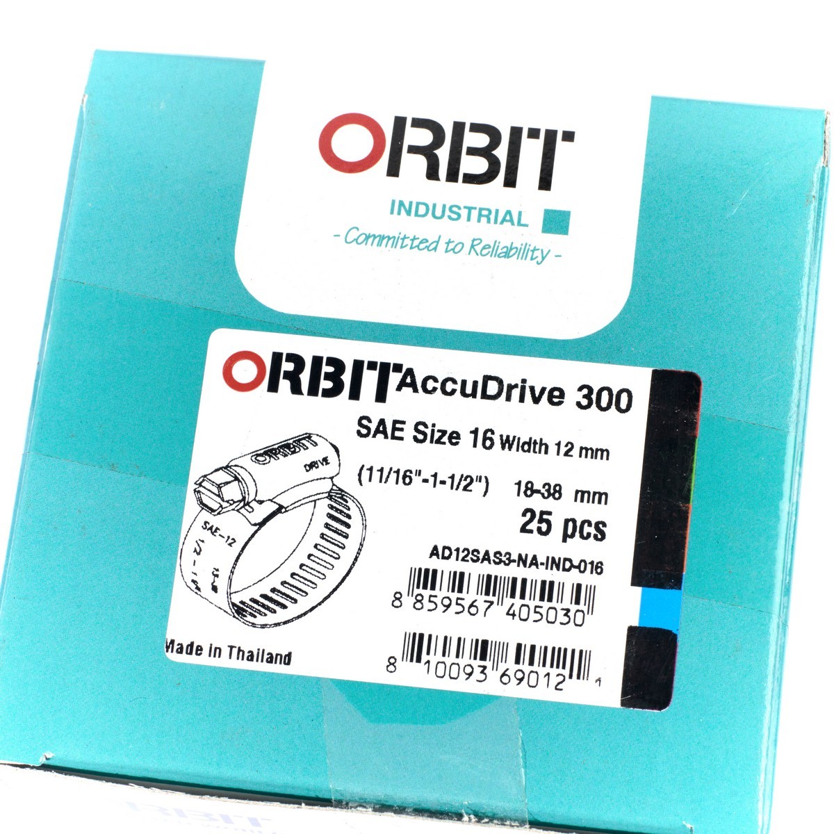 ACCUDRIVE-16เข็มขัดรัดท่อเจาะทะลุ18-38มม