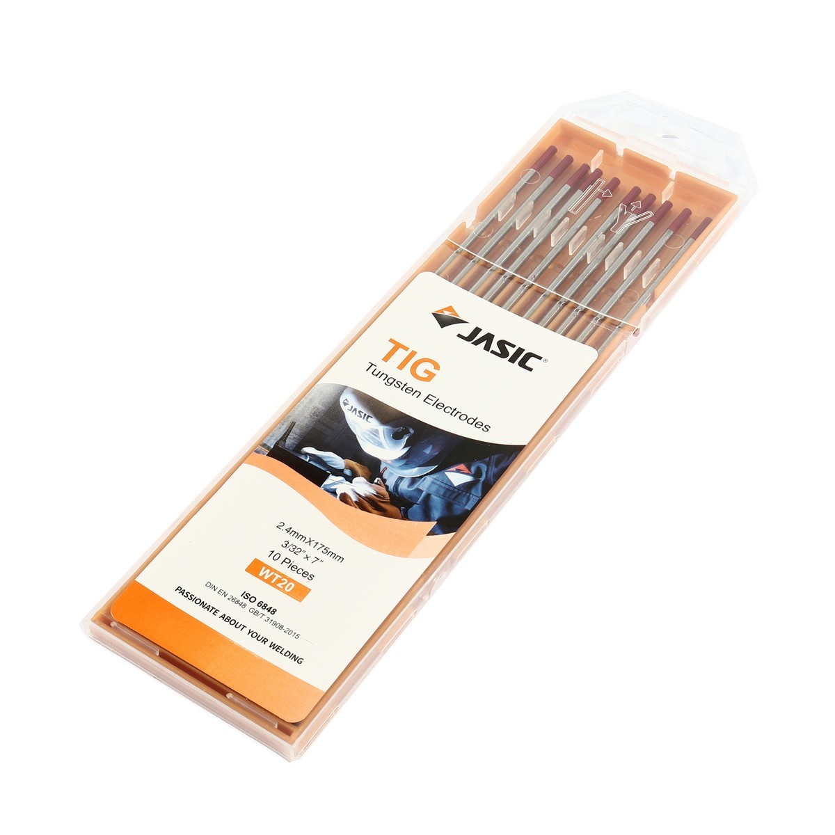 ลวดทังสเตนสีแดง (WT20) 2.4MM(10PCS/1PAC)