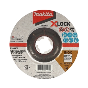 E-00402 แผ่นเจียร 5"X6 มิล แดง (X-LOCK)