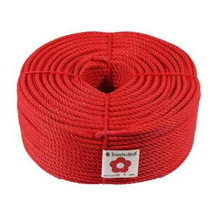 ตราดอกไม้ สีแดง เชือกไนล่อน 7 มม.(B)