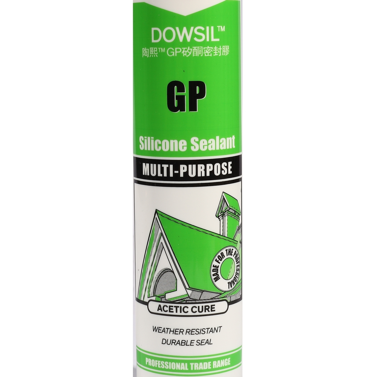 GP กาวซิลิโคน 280ML กรด สีอะลู