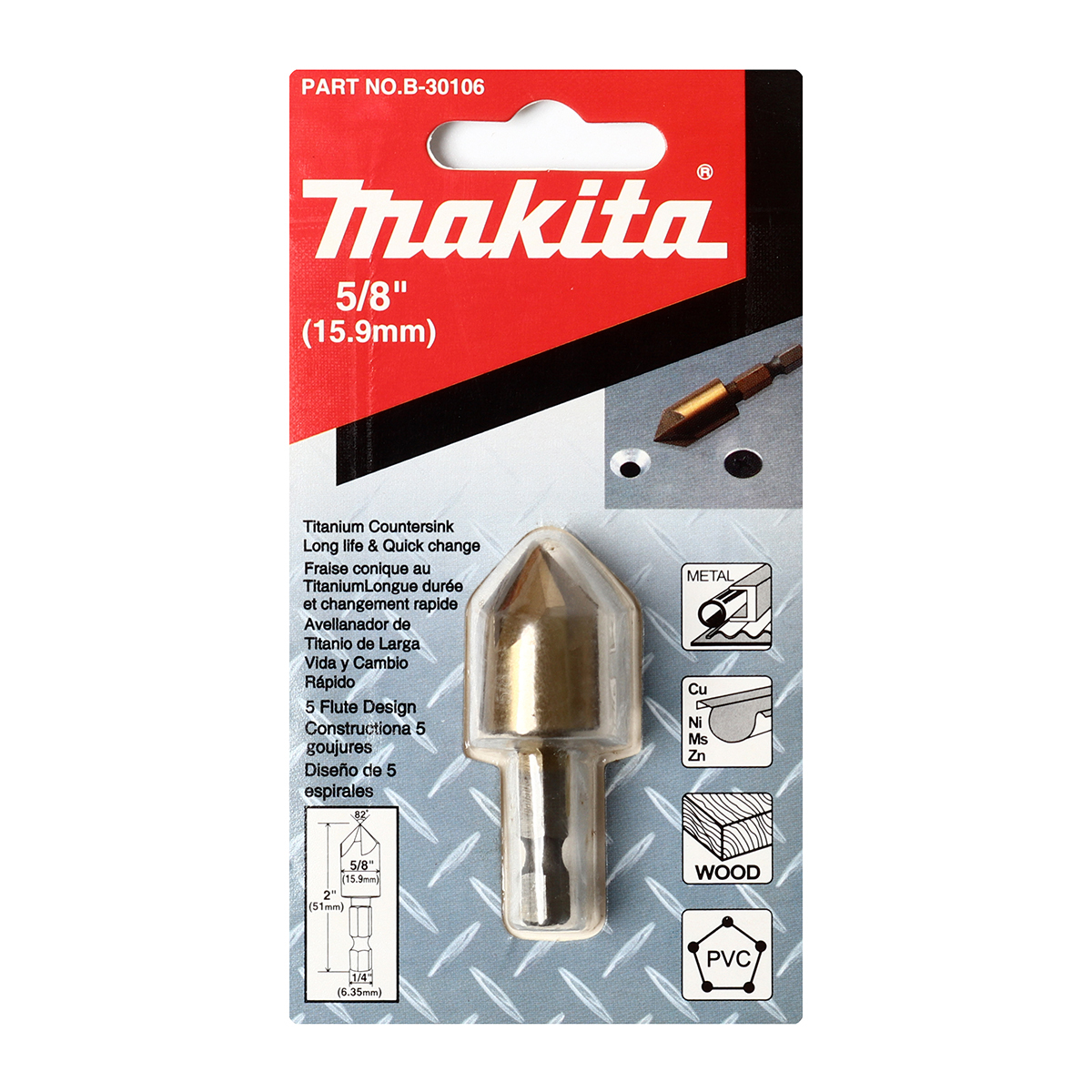 ดอก COUNTERSINK 82 องศา 5/8