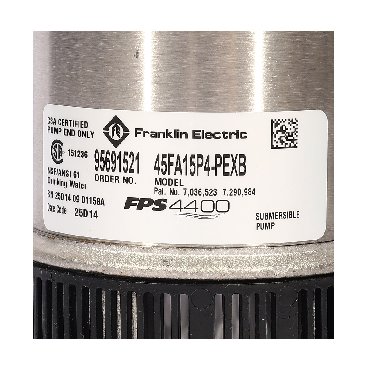 เฉพาะปั๊ม 1.5HP TRI15-15 (45FA15P4-PEXB)