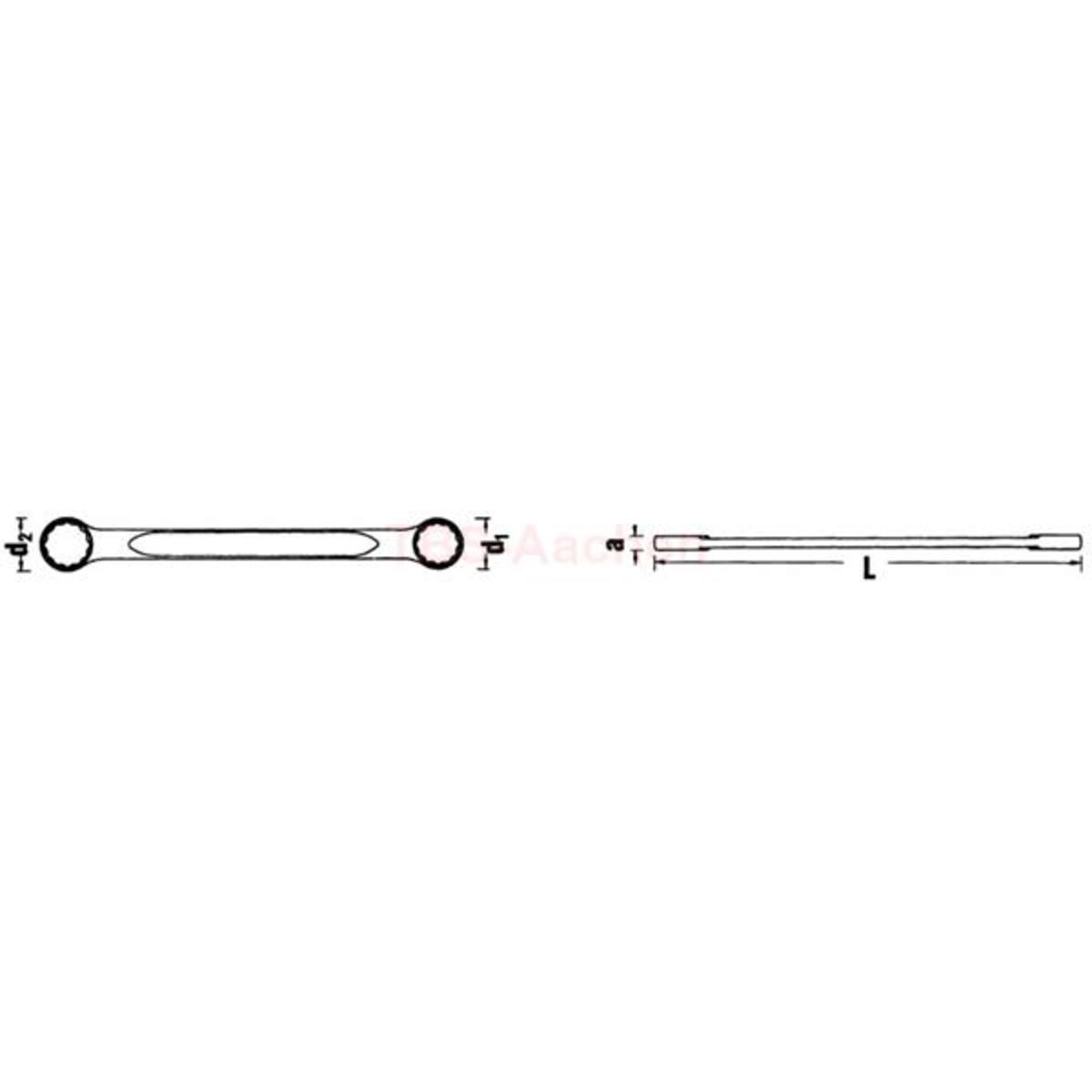 21 20X22 DOUBLE ENDED RING SPANNERS