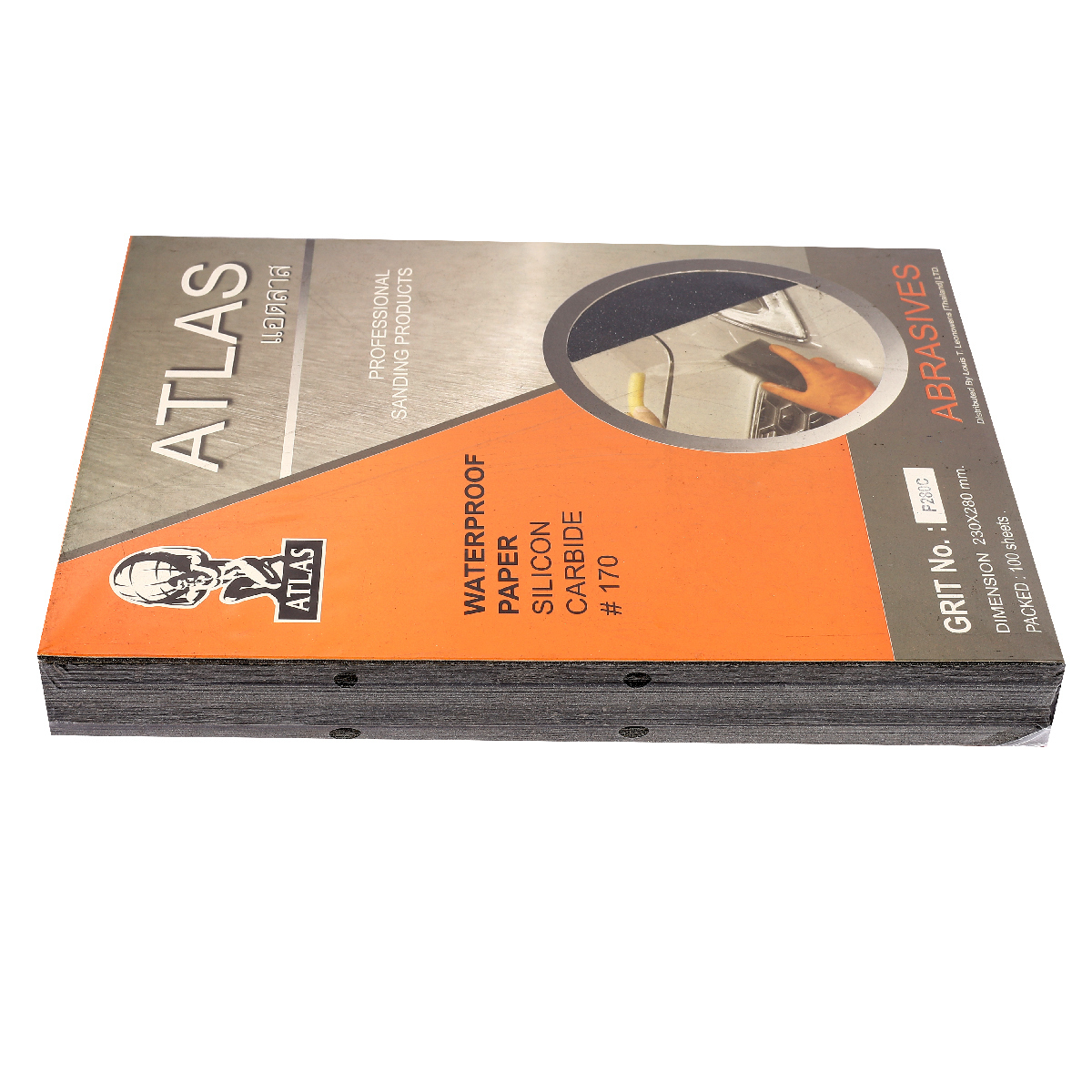 กระดาษทรายน้ำ 230X280 MM. #280 (100/PAC)