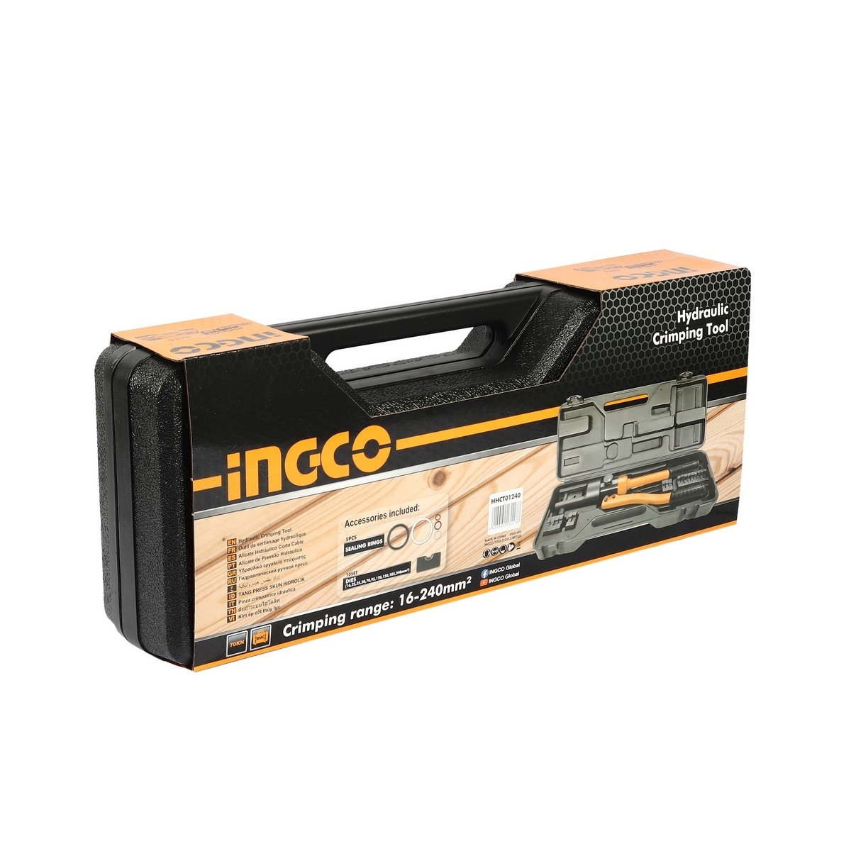 HHCT01240 คีมย้ำหางปลาไฮดรอลิก 16-240MM2