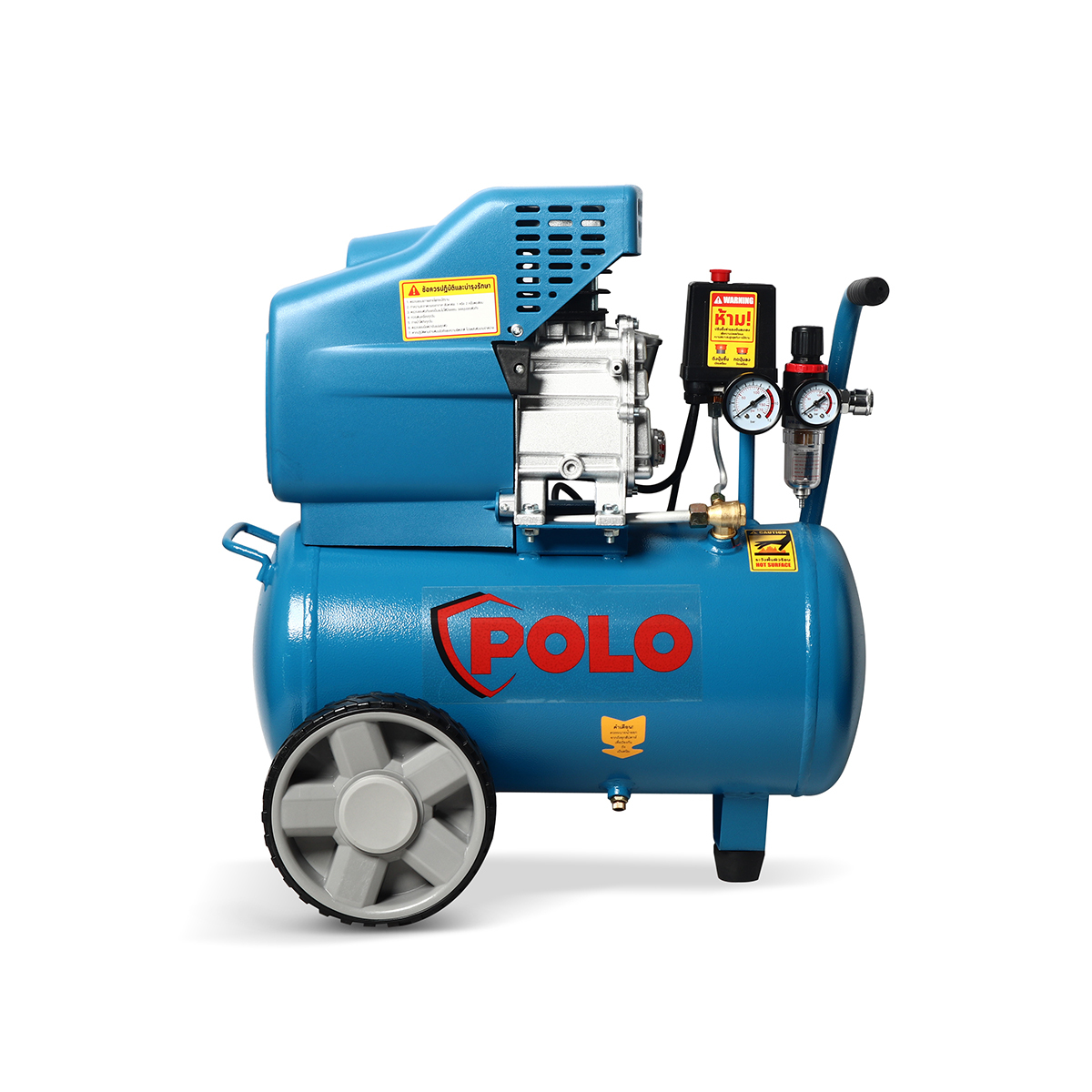BM2024BLUE ปั๊มลมขับตรง 3HP ถัง 24L