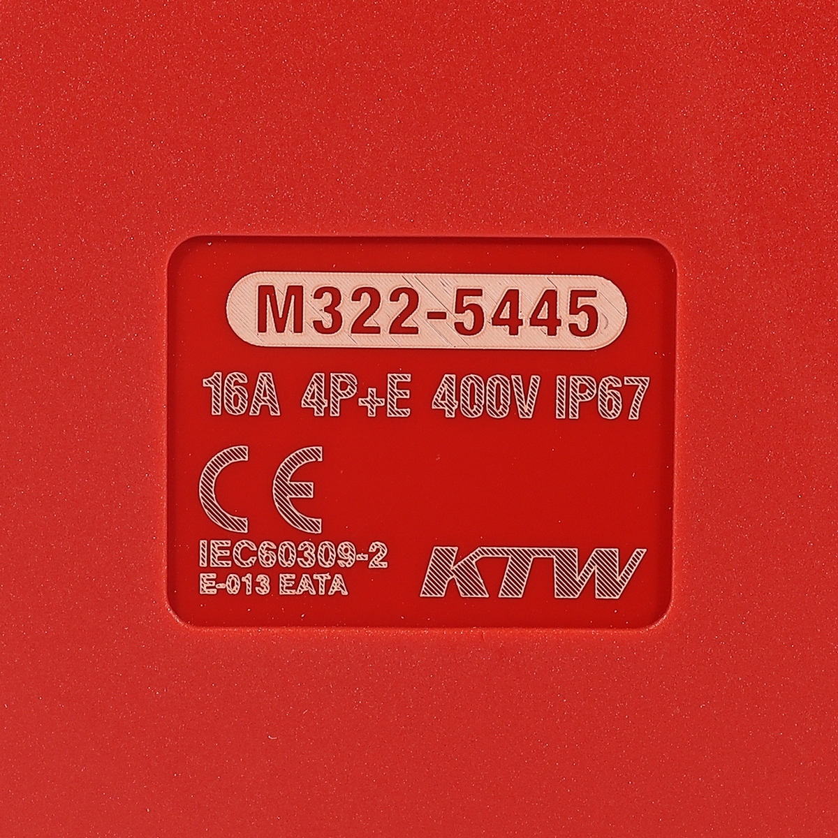 IP67 ปลั๊กตัวเมีย 4P+E 16A-6H 400V