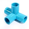 สี่ทางตั้งฉากPVCอย่างหนา1/2" 50ชิ้น/แพ็ค