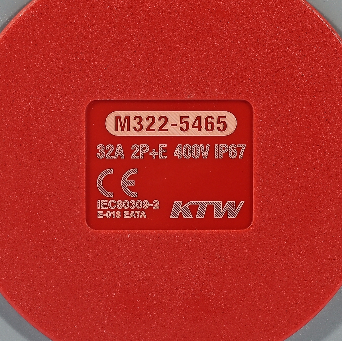IP67 ปลั๊ก-เมียติดผนัง 2P+E 32A-6H 400V