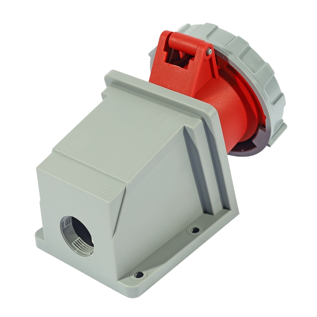 IP67 ปลั๊ก-เมียติดผนัง 2P+E 32A-6H 400V