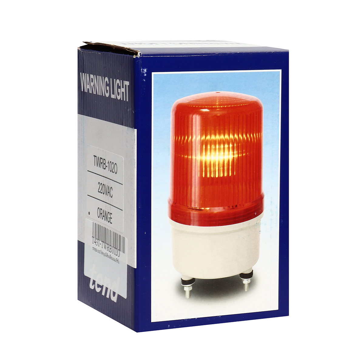 TWRB-102Oไฟหมุนมีเสียงเตือน80มม.สีส้ม