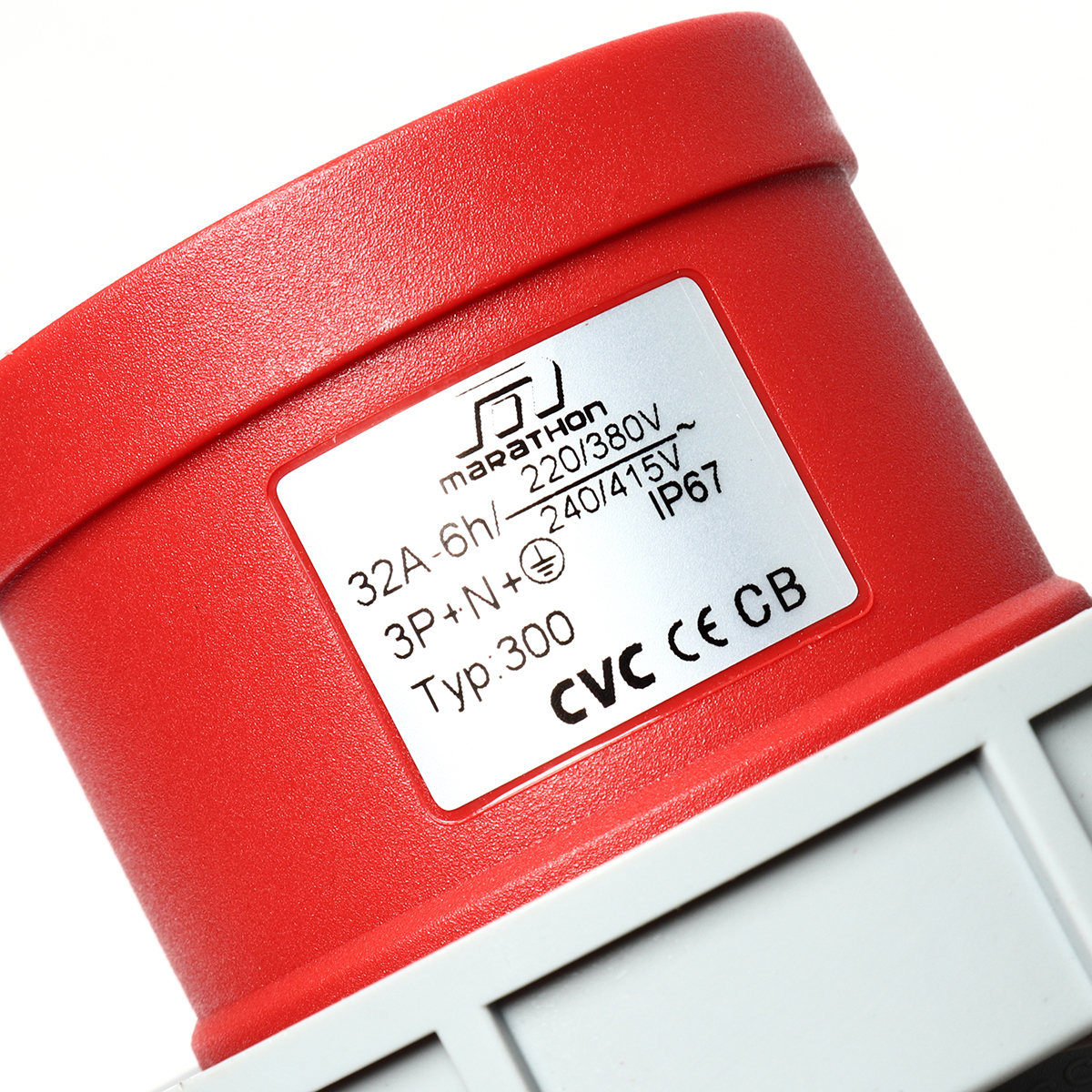 IP67 เพาเวอร์ปลั๊ก-ผู้ กันน้ำ 32A 3P+N+E