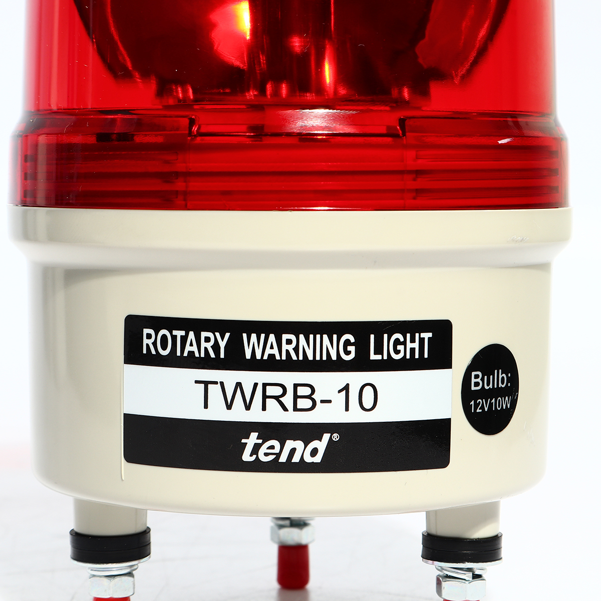 TWRB-102Rไฟหมุนมีเสียงเตือน 100 มม.สีแดง