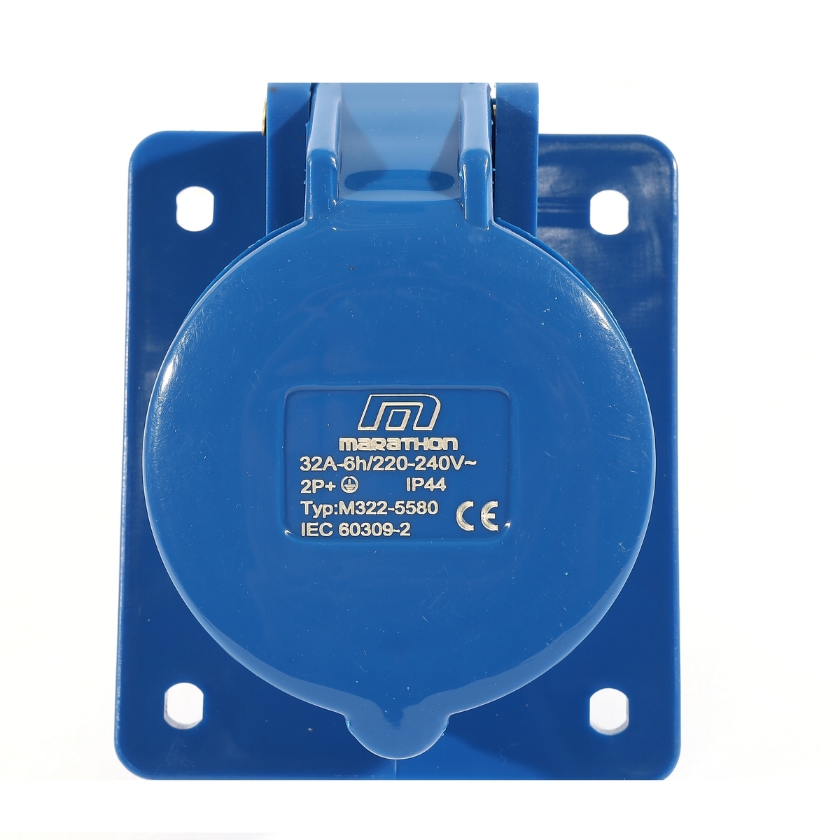 IP44 ปลั๊กตัวเมียฝังเฉียง 32A2P+E 220V
