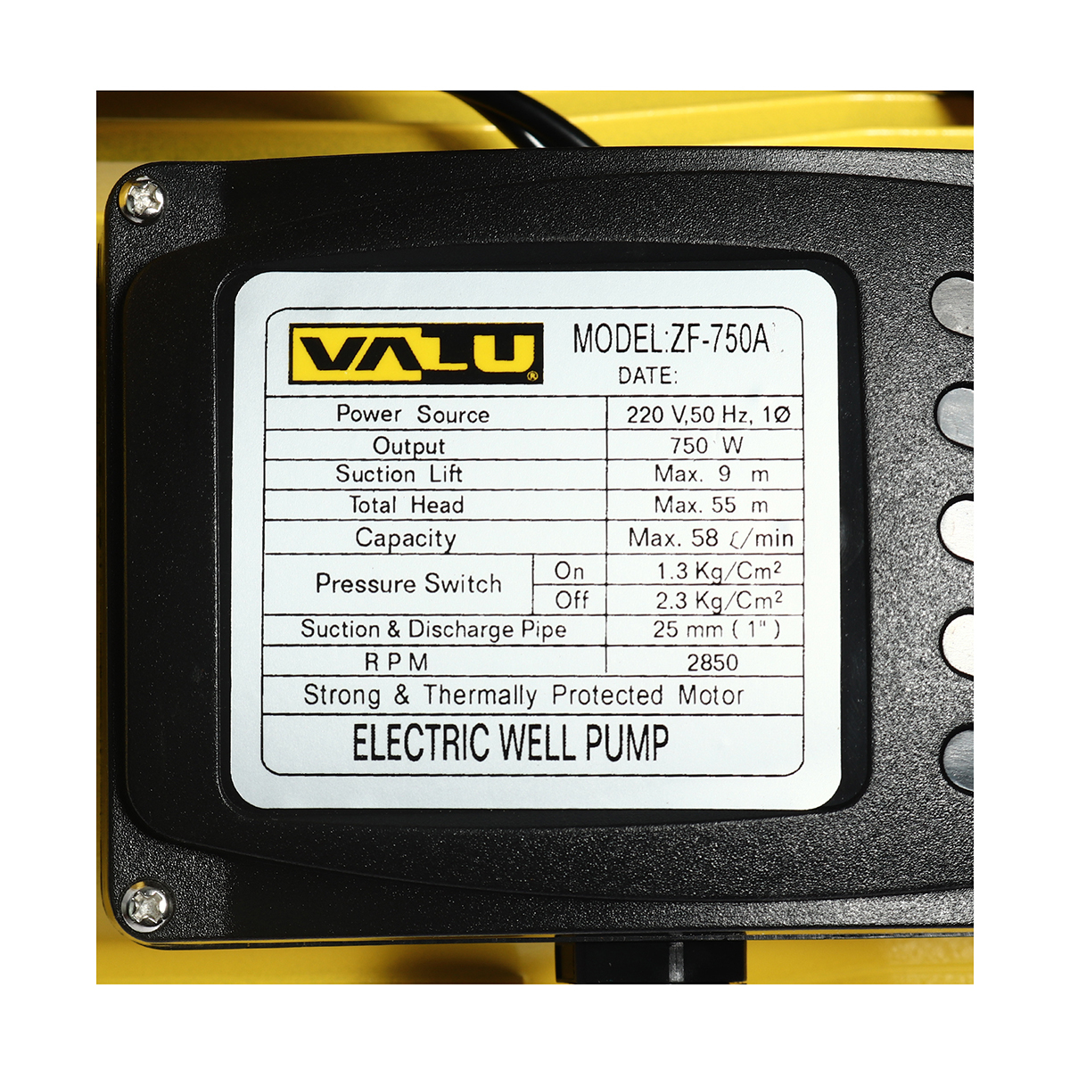 ZF-750A ปั๊มน้ำอัตโนมัติพร้อมFLOW SENSER