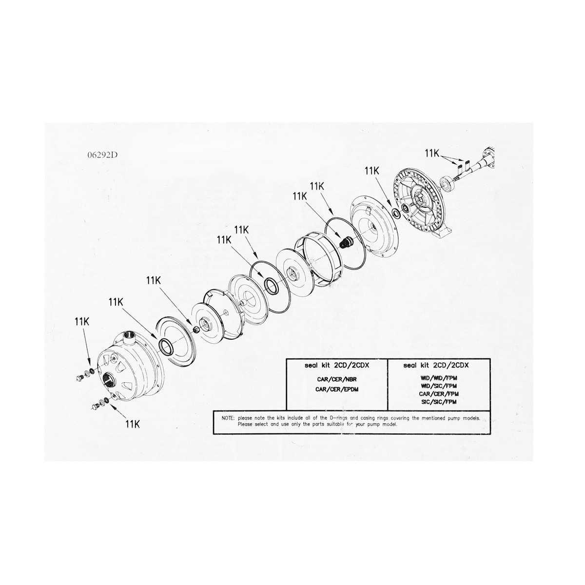 อะไหล่ SEAL KIT/2CD-2CDX