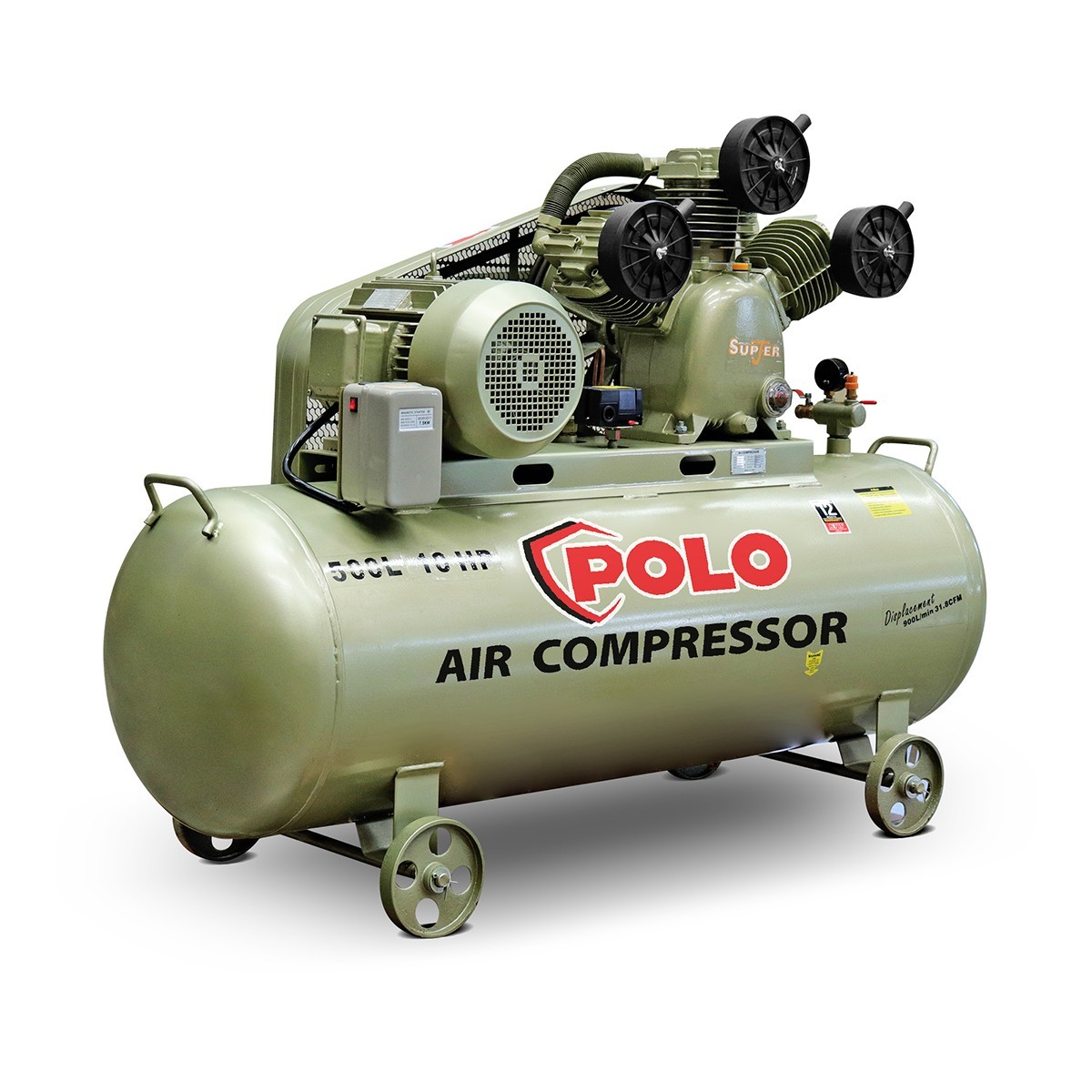 SGJ-3095-500 ปั๊มลมขับสายพาน10HP500L-3PH