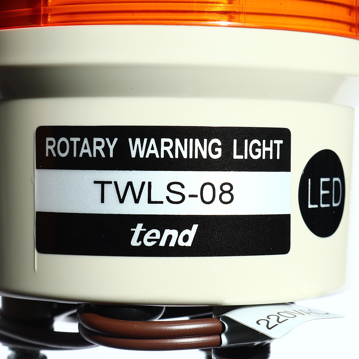 TWLS-082Oไฟหมุนมีเสียงเตือน80มม.ส้มLED