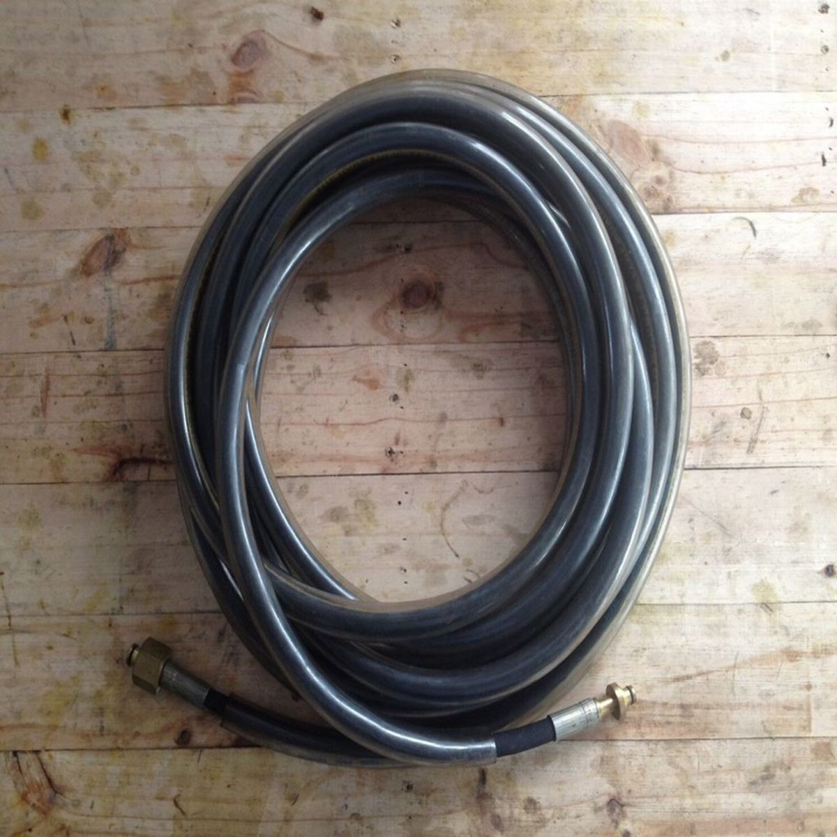 สายอัดฉีด ลวด1ชั้น หุ้มสายยาง 10M HD6/15