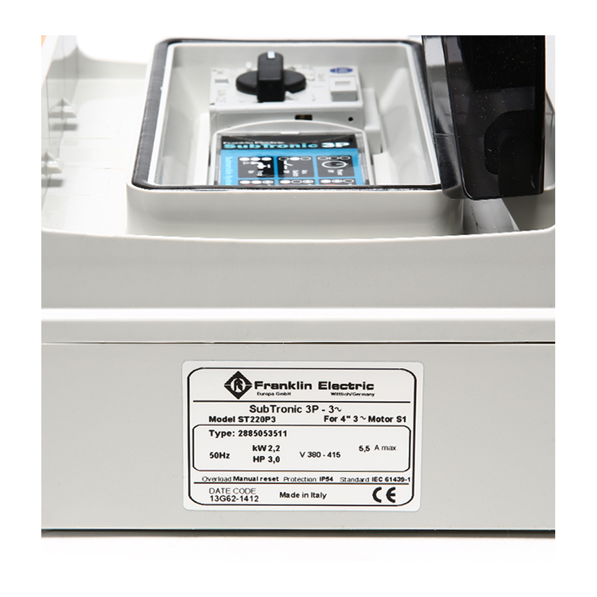 ตู้คอนโทลSUB-TRONIC 3P-2.2KW 3HP-380/415