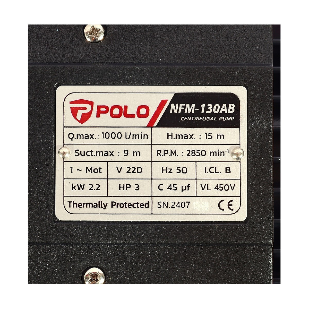 NFM-130AB ปั๊มหอยโข่ง หน้าแปลน 3HP 3