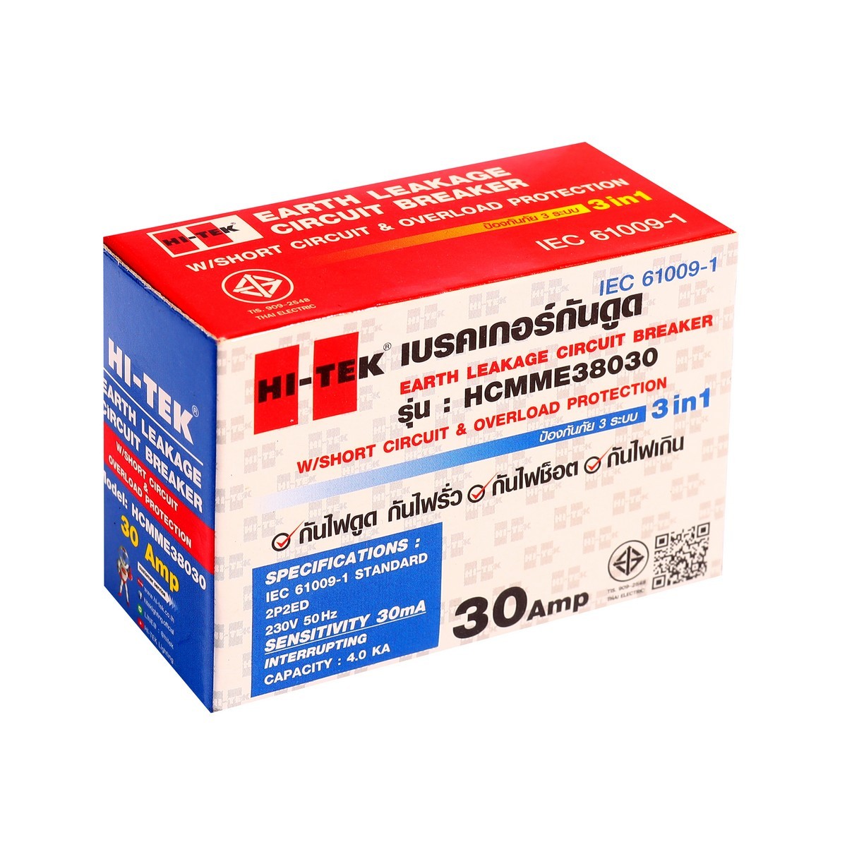 HCMME38030 HTE-38 เบรคเกอร์กันดูด 30A