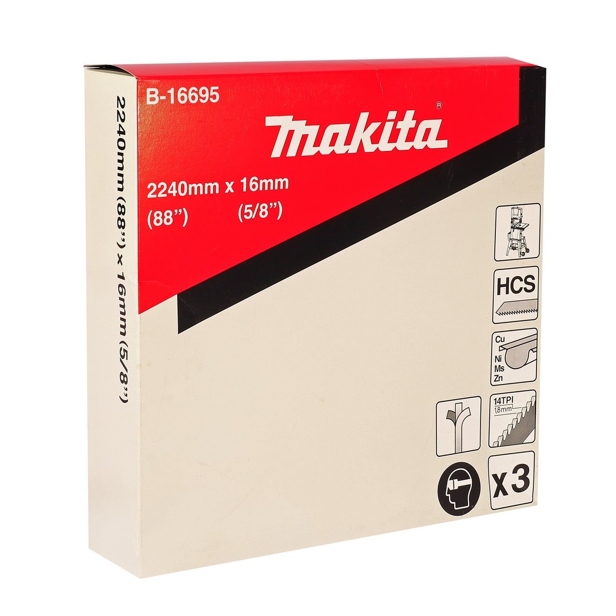 ใบเลื่อยสายพาน 14T-16MM LB1200(3PCS/PAC)