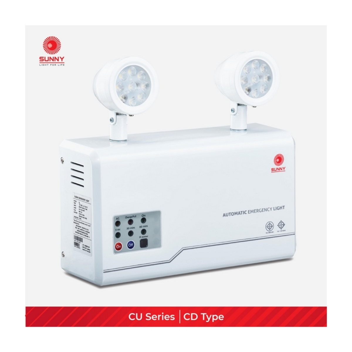 ไฟฉุกเฉิน+รีโมท สำรองไฟ 4ชม.12V-5AH 9*2W