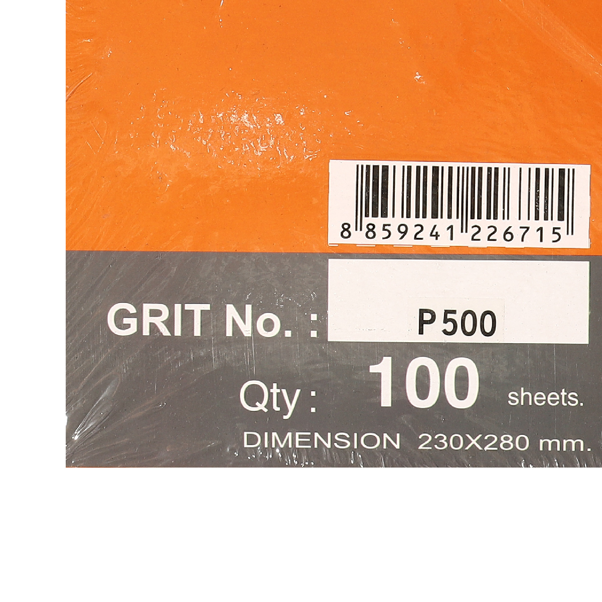 กระดาษทรายน้ำ 230X280 MM. #500 (100/PAC)