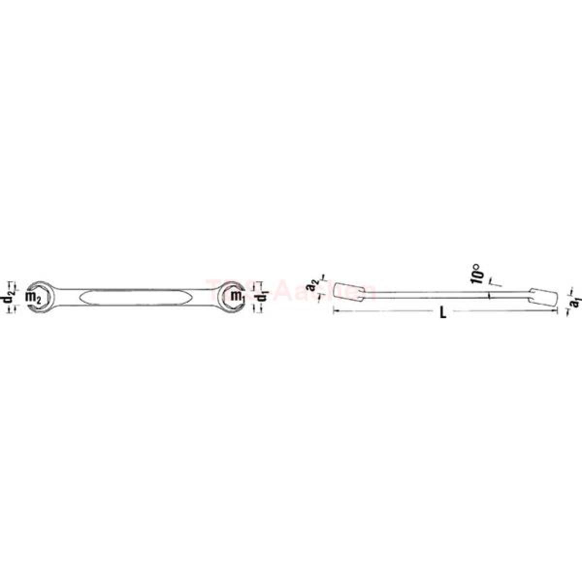 24 10X12DOUBLE ENDED OPEN RINGSPANNER