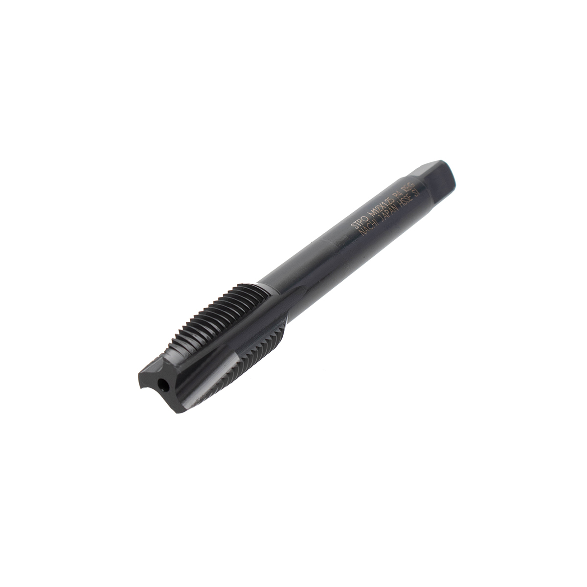 L6868_M18X2.5R+1 ดอกต๊าปร่องตรงสีดำ